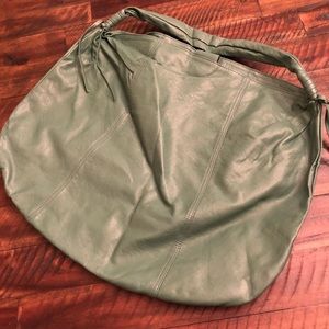 NY and Company Extra Large slouch hobo moss green